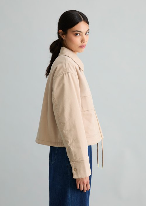Regular-Fit Canvas Jacket — Sandpaper