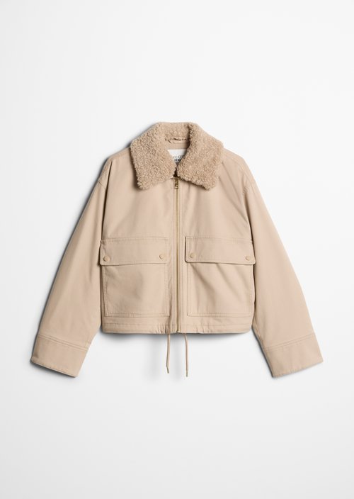 Regular-Fit Canvas Jacket — Sandpaper