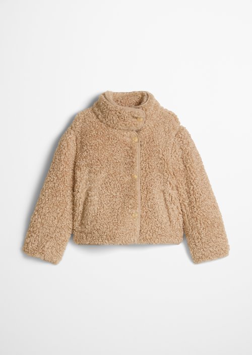Regular-Fit Teddy Jacket — Sandpaper