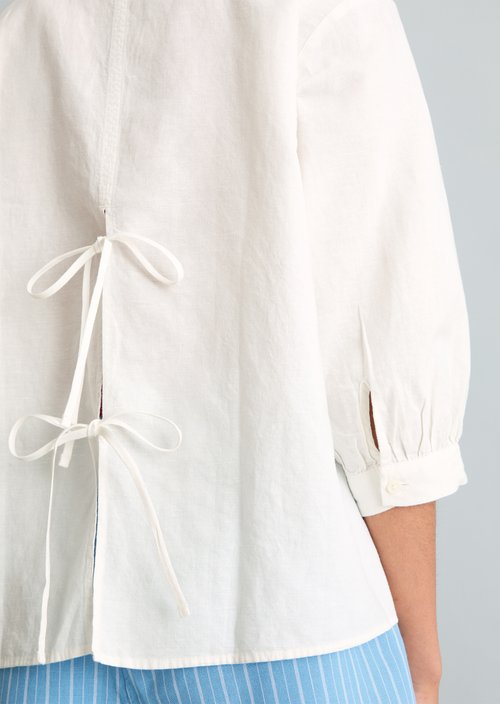 Relaxed blouse — Silky White