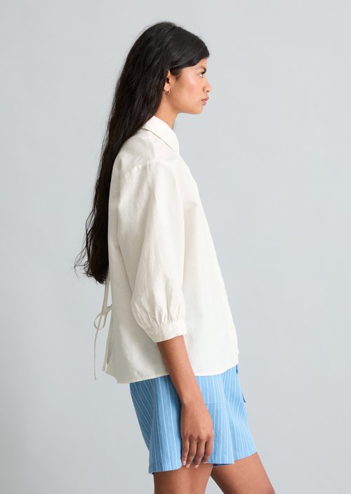 Relaxed blouse — Silky White