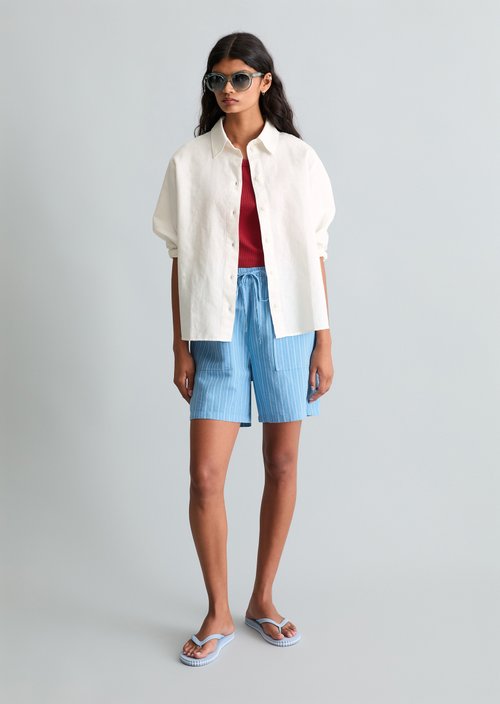 Relaxed blouse — Silky White