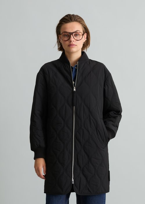 Quilted jacket regular — Black