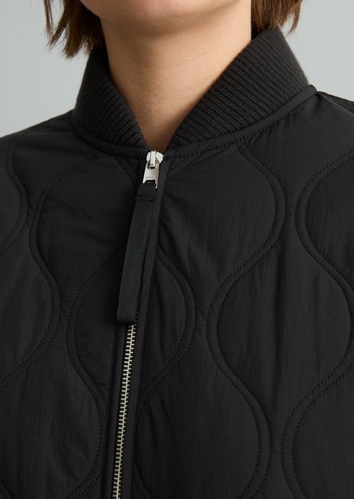 Quilted jacket regular — Black