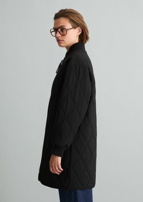 Quilted jacket regular — Black
