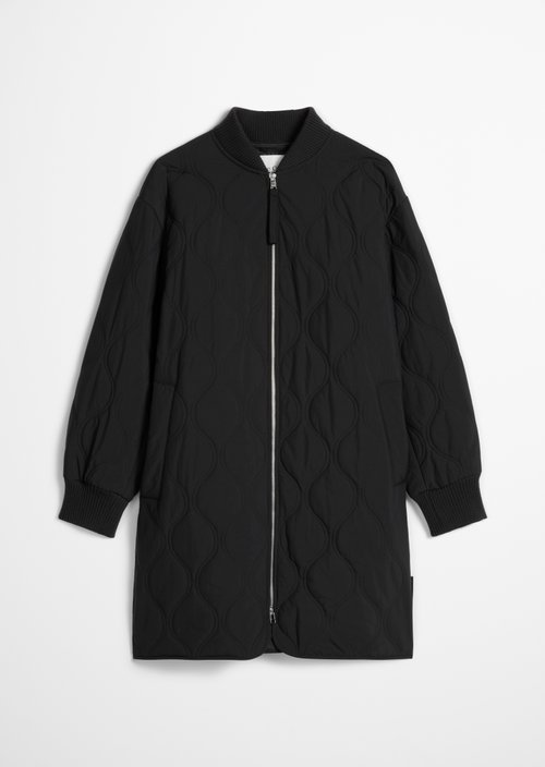 Quilted jacket regular — Black