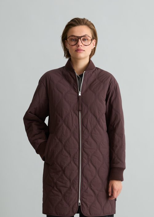 Quilted jacket regular — Espresso Brown