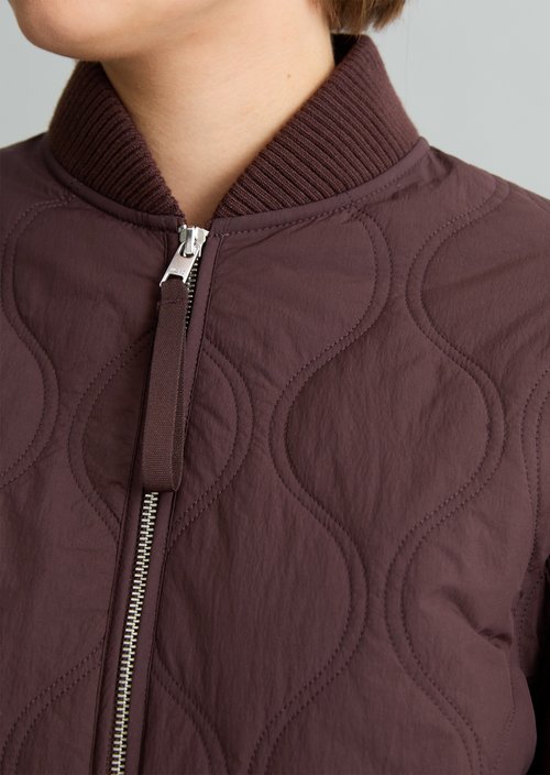 Quilted jacket regular — Espresso Brown