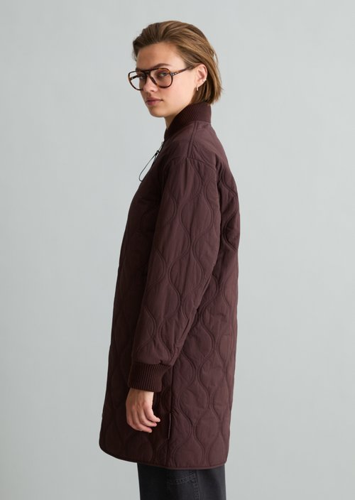 Quilted jacket regular — Espresso Brown
