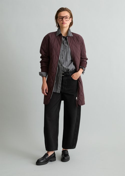 Quilted jacket regular — Espresso Brown