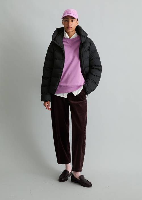 Pufferjacke regular Black in Frontalansicht