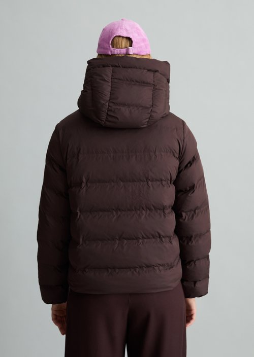 Regular-Fit Quilted Jacket — Espresso Brown
