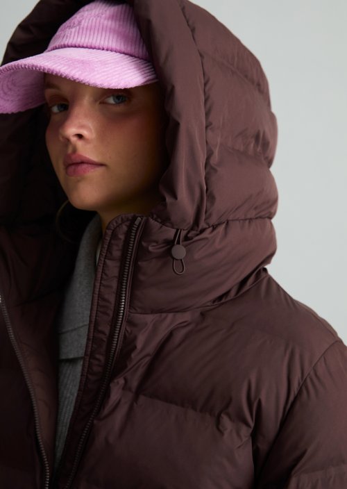 Regular-Fit Quilted Jacket — Espresso Brown