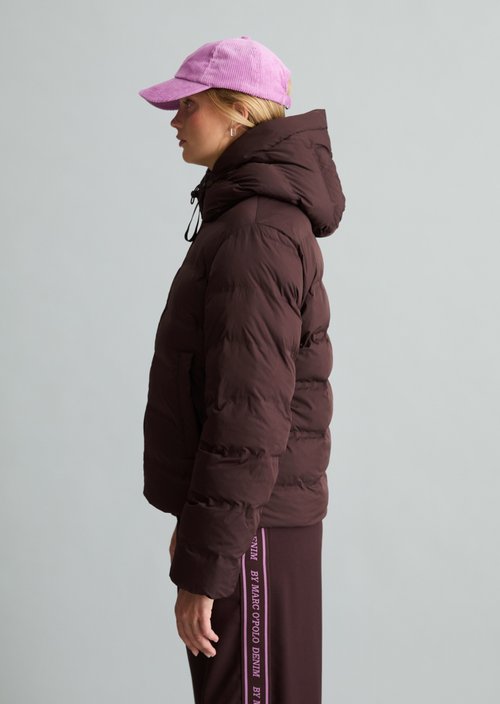 Regular-Fit Quilted Jacket — Espresso Brown