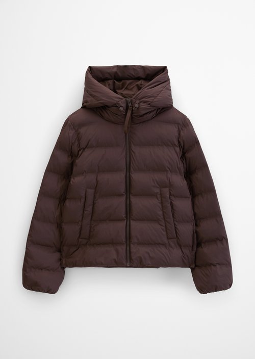 Regular-Fit Quilted Jacket — Espresso Brown