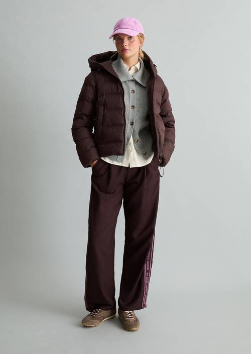Pufferjacke regular Espresso Brown in Frontalansicht