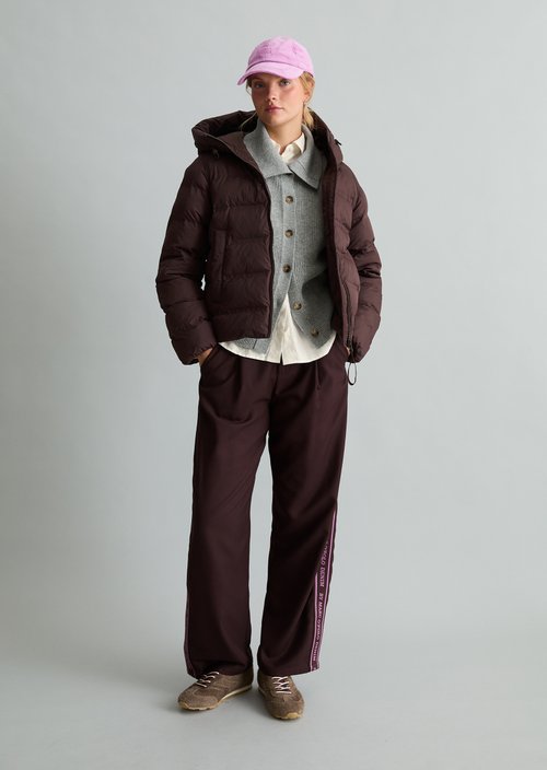 Regular-Fit Quilted Jacket — Espresso Brown