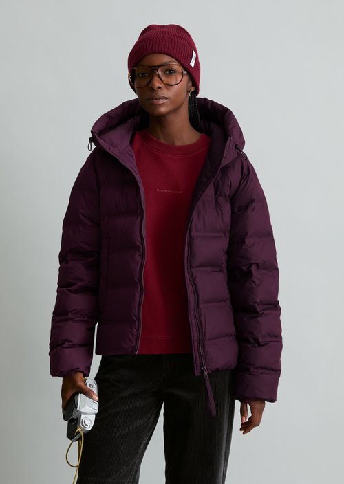 Regular-Fit Quilted Jacket — Mahagony Jam