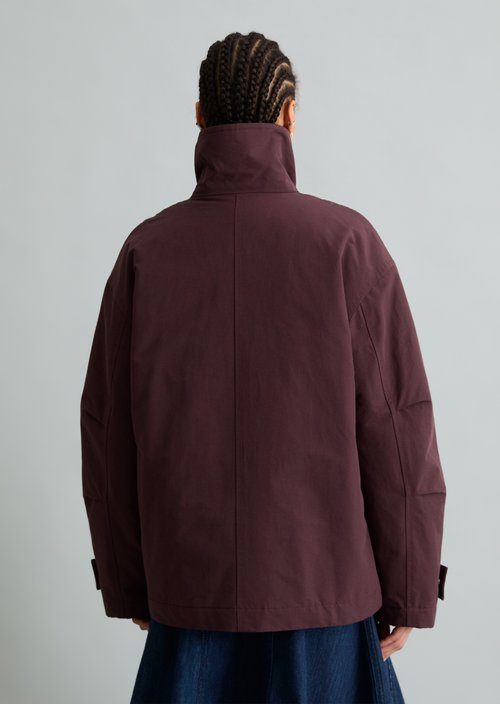 Casual Outdoor Jacket — Burnt Aubergine