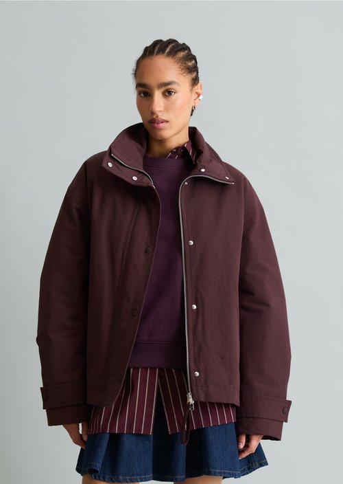 Casual Outdoor Jacket — Burnt Aubergine