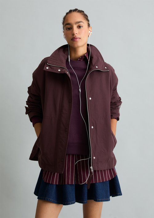 Casual Outdoor Jacket — Burnt Aubergine