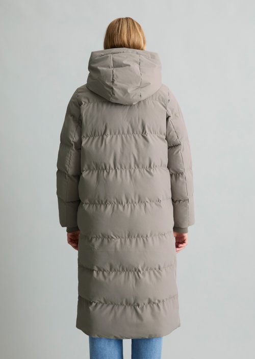 Regular-Fit Hooded Puffer Coat — Dolphin