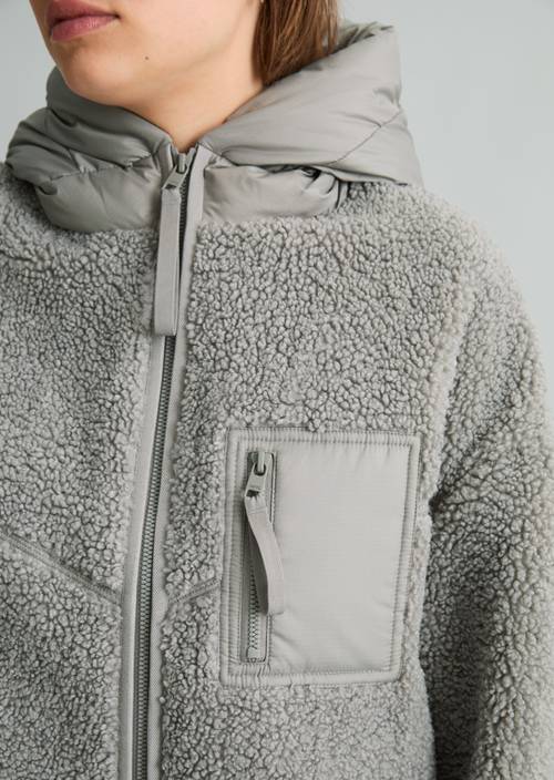 Teddyjacke regular Grey Eternity in Detailansicht