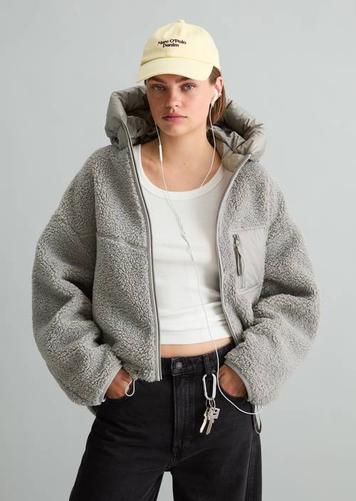 Teddyjacke regular Grey Eternity in Frontalansicht