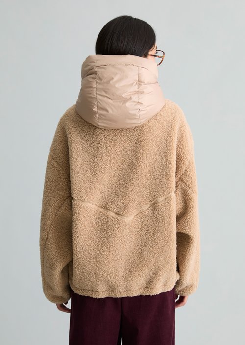 Regular-Fit Teddy Jacket — Sandpaper