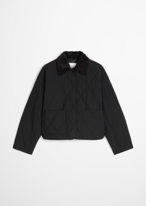 Barn-style quilted jacket regular — Black