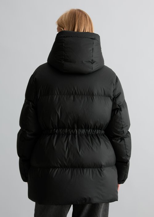 Regular-Fit Down Puffer Jacket — Black