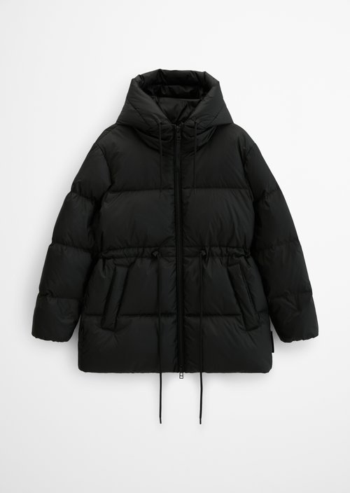 Regular-Fit Down Puffer Jacket — Black