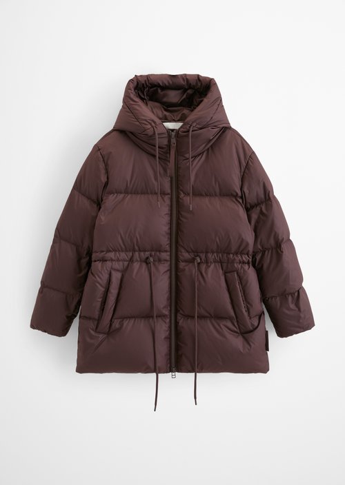 Regular-Fit Down Puffer Jacket — Espresso Brown