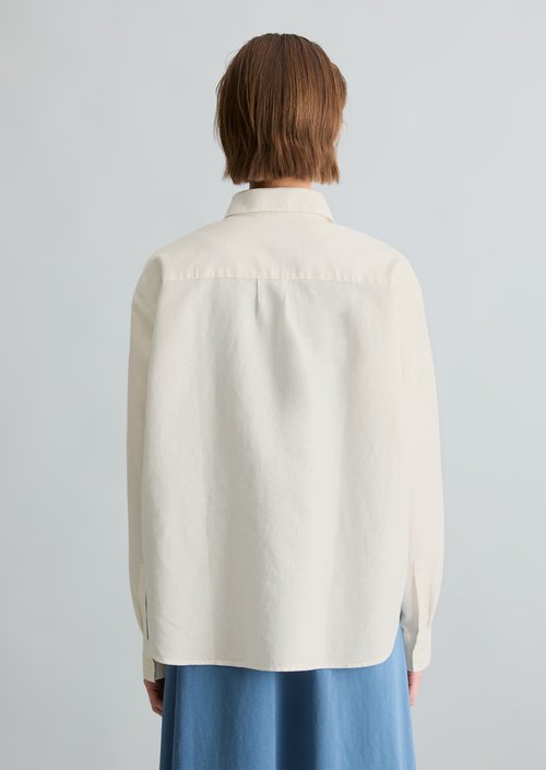 Relaxed blouse — Silky White