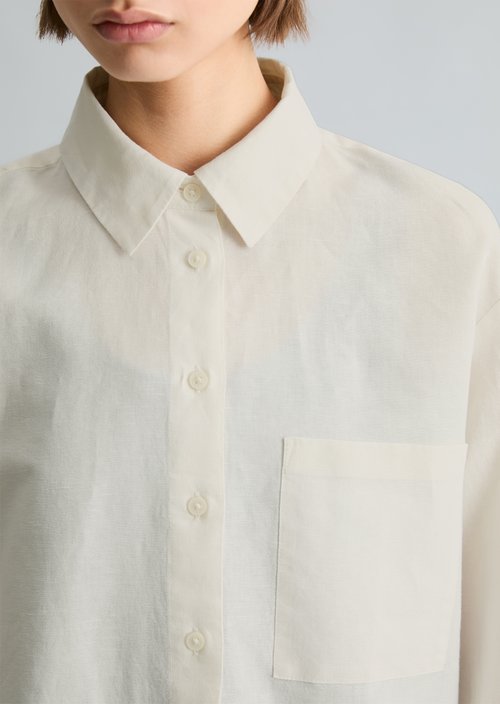 Relaxed blouse — Silky White