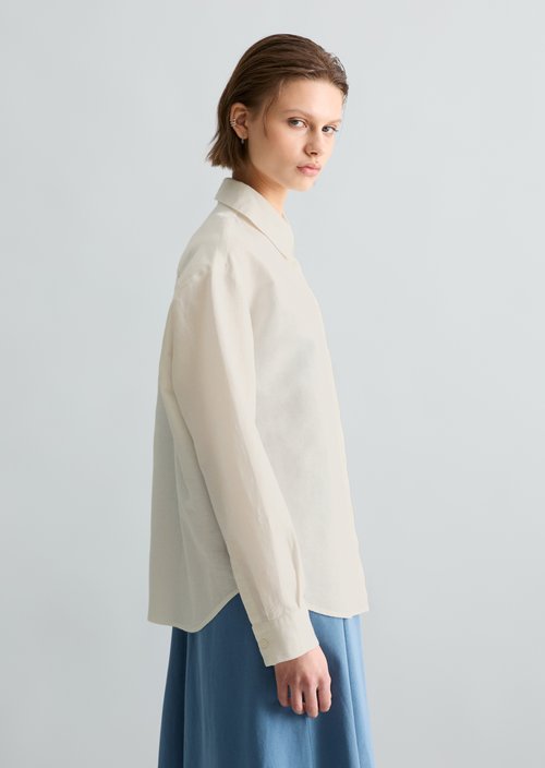 Relaxed blouse — Silky White
