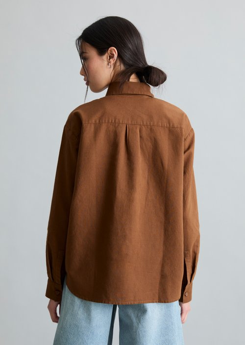 Relaxed blouse — Umbra Brown