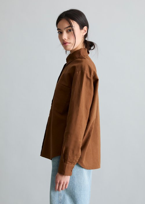 Relaxed blouse — Umbra Brown