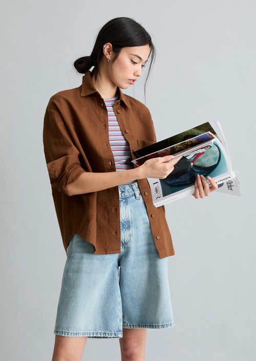 Relaxed blouse — Umbra Brown