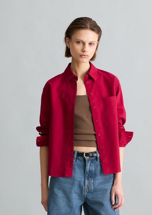 Relaxed blouse — Vivid Cherry