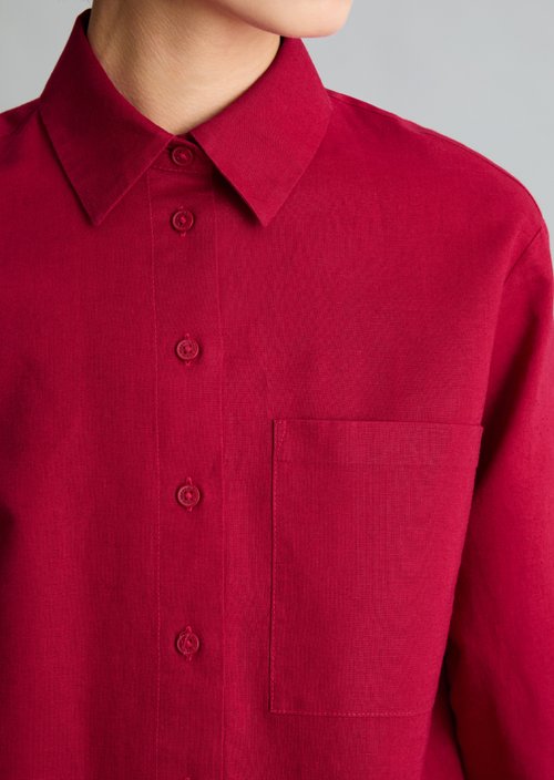 Relaxed blouse — Vivid Cherry