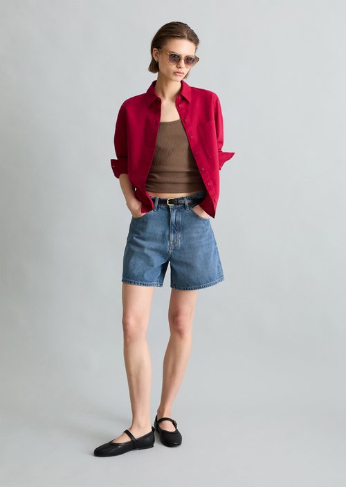 Relaxed blouse — Vivid Cherry