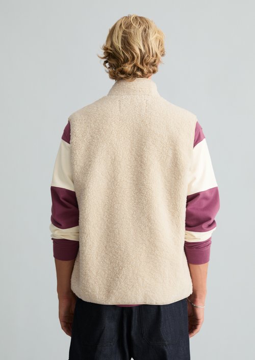 Regular Teddy Vest — Dusty Field