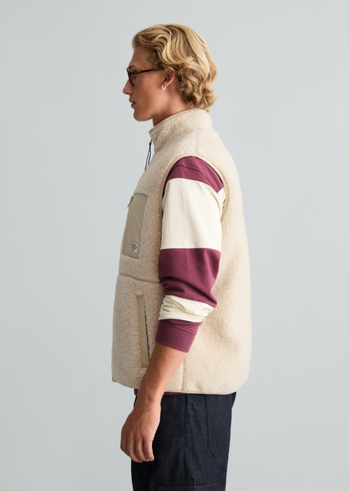 Regular Teddy Vest — Dusty Field