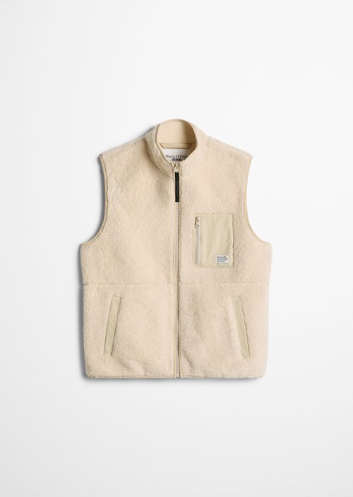 Regular Teddy Vest — Dusty Field
