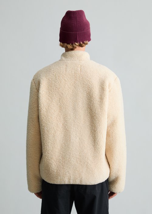 Regular-Fit Teddy Jacket — Dusty Field