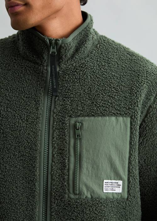 Teddyjacke regular Green Jasper in Detailansicht