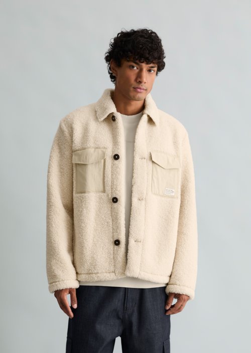 Plush Jacket, Regular Fit — Dusty Field