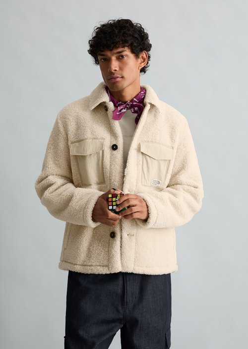 Plush Jacket, Regular Fit — Dusty Field