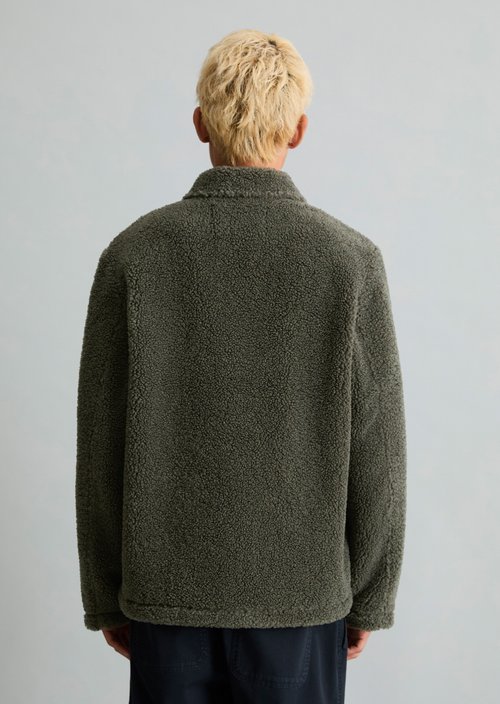 Plush Jacket, Regular Fit — Green Jasper